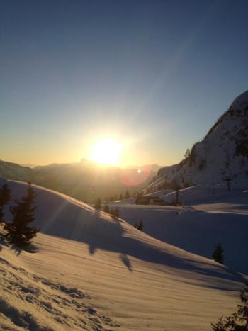 Sonnenuntergang am Monte Zoncolan 